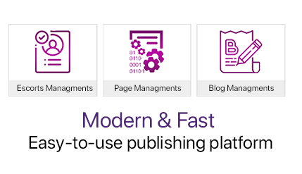 Publishing platforms for escorts website